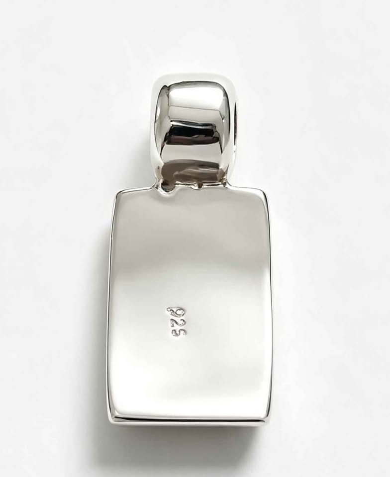 Plata Dije sintético azul .925 4.9g