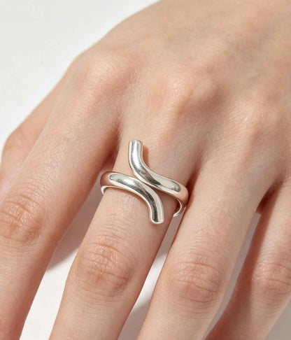 Plata anillo espiral .925 4.1g