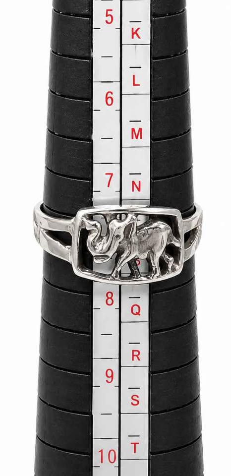 Plata anillo cuadrado hueco .925 3g