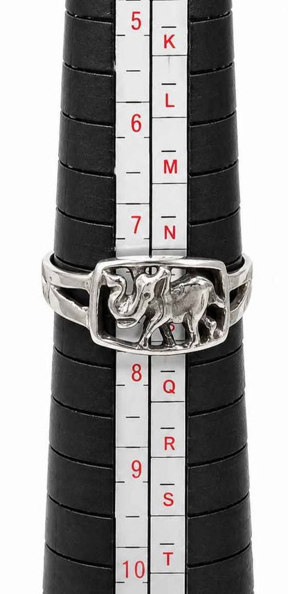 Plata anillo cuadrado hueco .925 3g