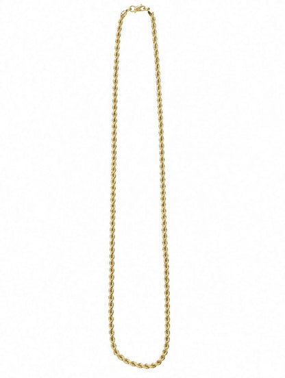Oro cadena torzal 55cm de largo 10k 10.2g