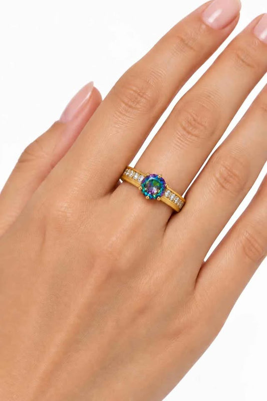 Oro anillo solitario #6 10k 2.5g