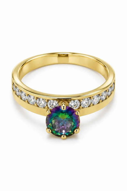 Oro anillo solitario #6 10k 2.5g