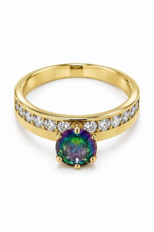 Oro anillo solitario #6 10k 2.5g