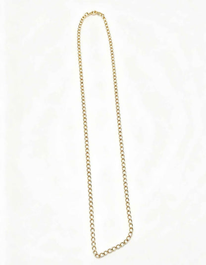 Oro cadena tejido cubano 46cm de largo 10k 4g