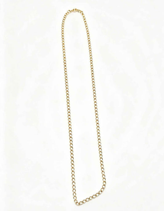 Oro cadena tejido cubano 46cm de largo 10k 4g
