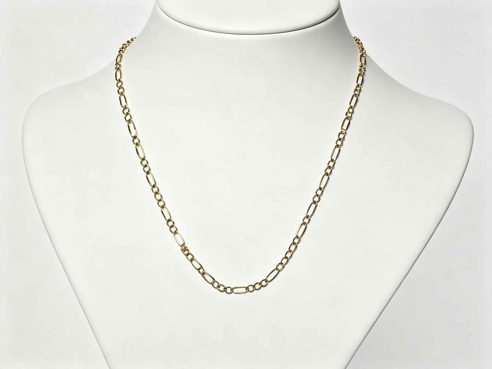 Oro collar eslab 3x1 59cm de largo 14k 17.8g