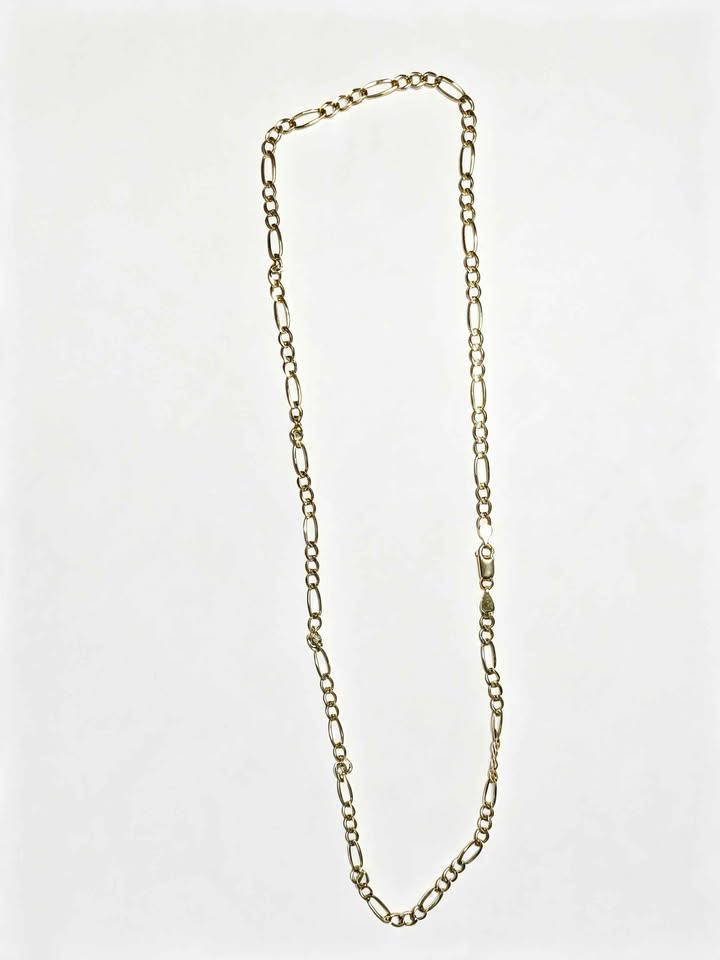 Oro collar eslab 3x1 59cm de largo 14k 17.8g