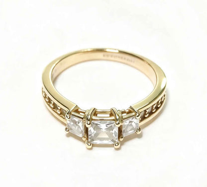Oro anillo solitario #3.5 10k 1.4g