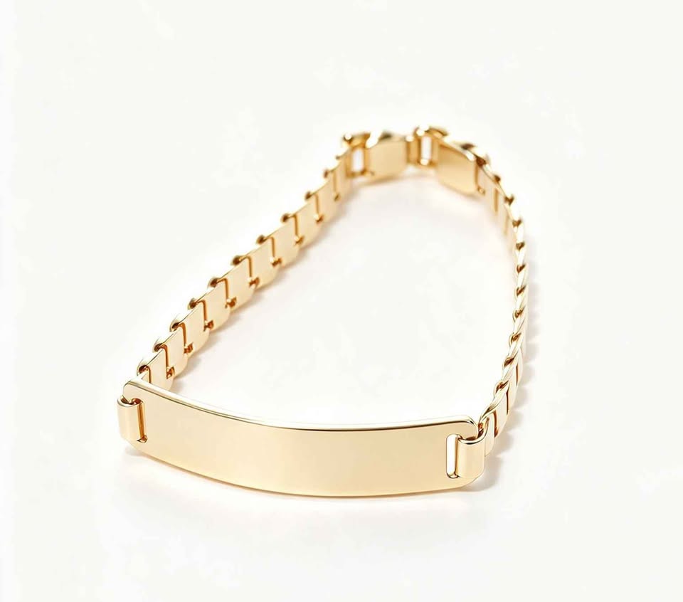 Oro Esclava de bebe 12cm de largo 10k 2.9g