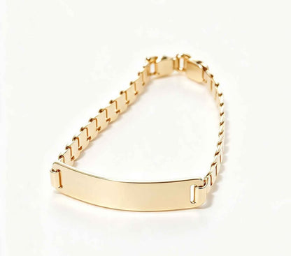 Oro Esclava de bebe 12cm de largo 10k 2.9g