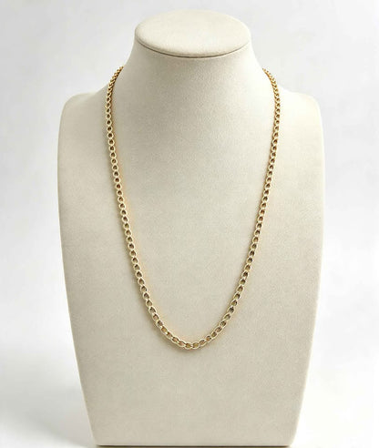 Oro cadena tejido cubano 46cm de largo 10k 4g