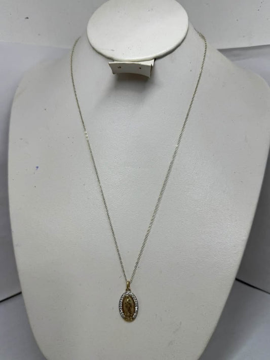 Cadena de dije de virgencita 10k/1.5gr