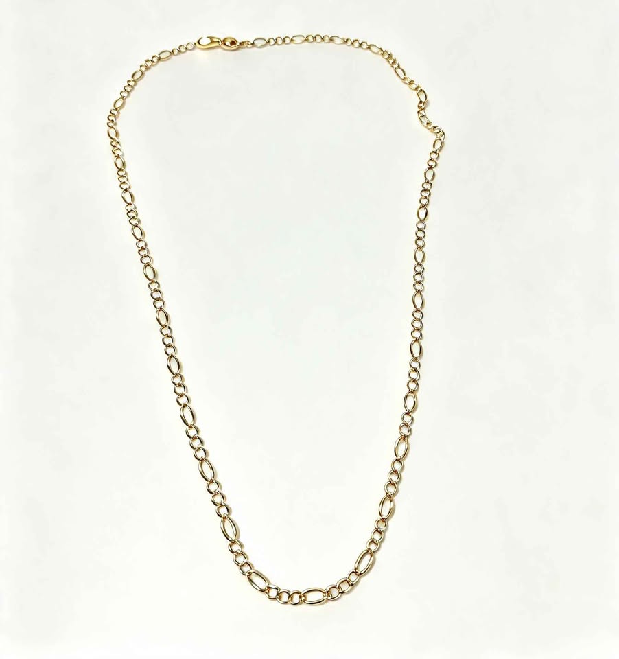 Oro cadena 3x1 60cm de largo 10k 8.5g