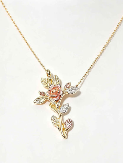 Oro dije de flor 3cm 10k 2.5g