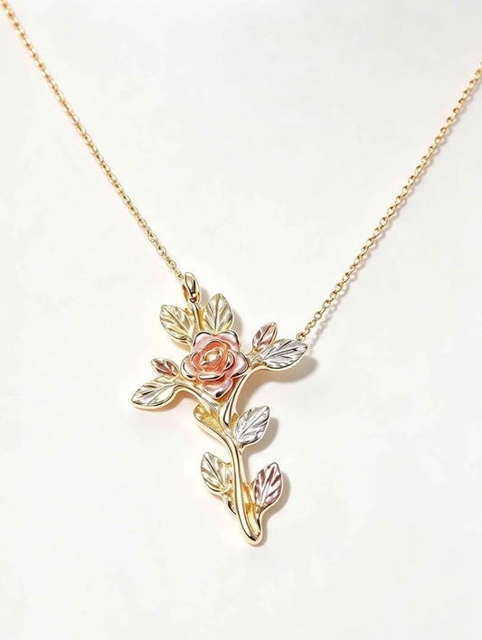 Oro dije de flor 3cm 10k 2.5g