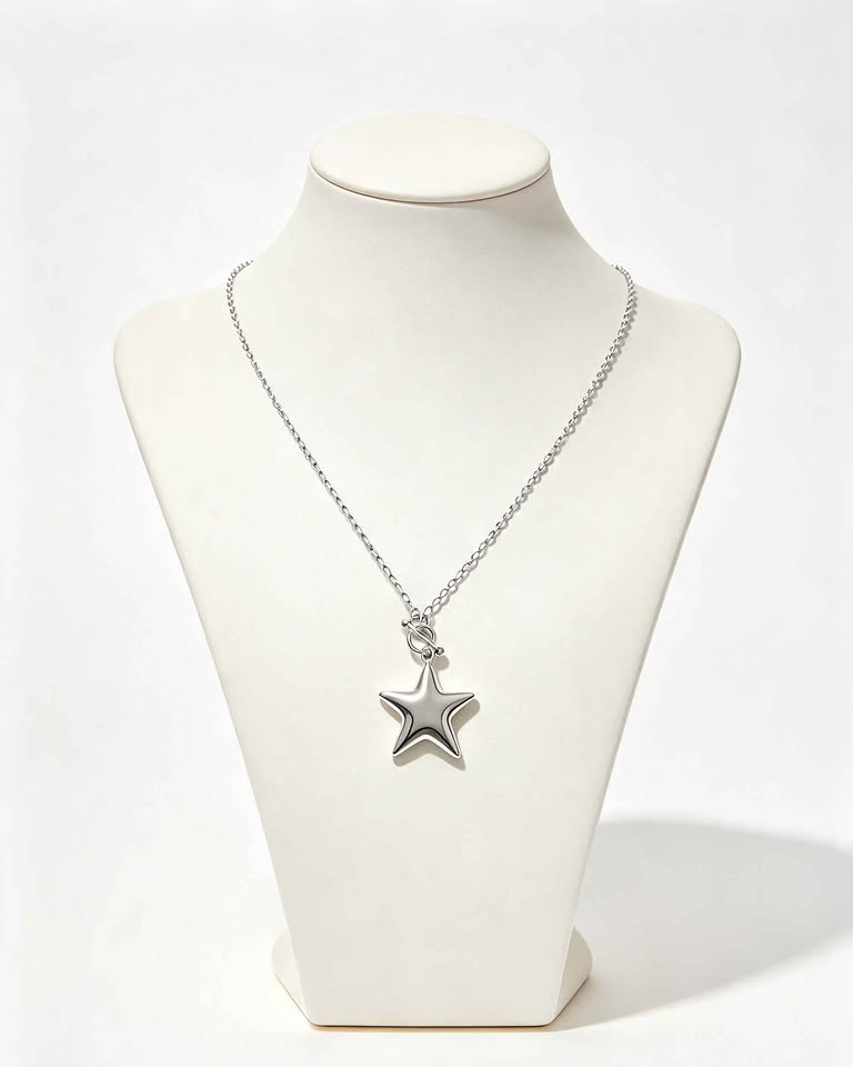 Plata cadena con Dije de estrella 💫 .925 7.8g