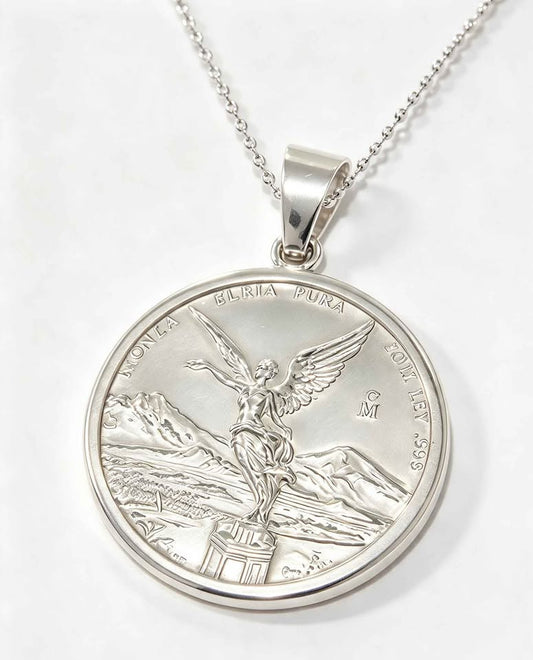 Plata Dije moneda onza bizel .925 35.9g