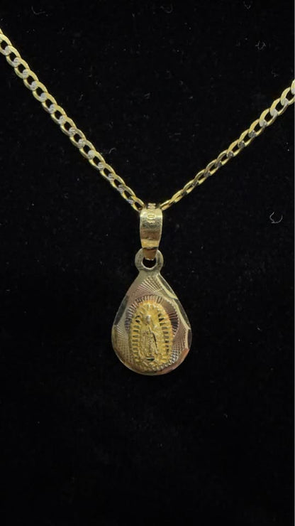 ✨ Cadena 1x1 de Oro 14K con Dije de Oro 10K ✨