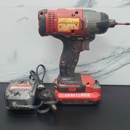 🔧🔥 TALADRO INALÁMBRICO CRAFTSMAN | CON BATERÍA Y CARGADOR 🔥🔧
