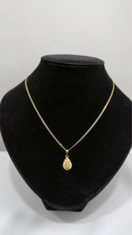 ✨ Cadena 1x1 de Oro 14K con Dije de Oro 10K ✨