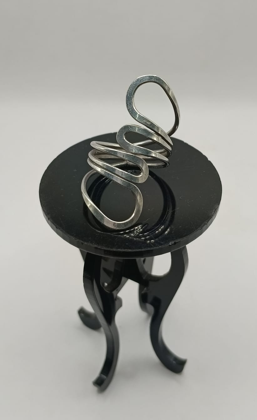 Anillos con curvas PLATA 925 peso 5.5gr