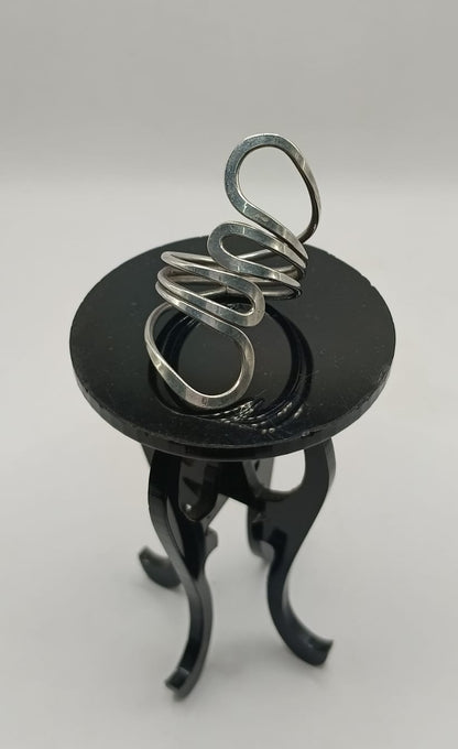 Anillos con curvas PLATA 925 peso 5.5gr