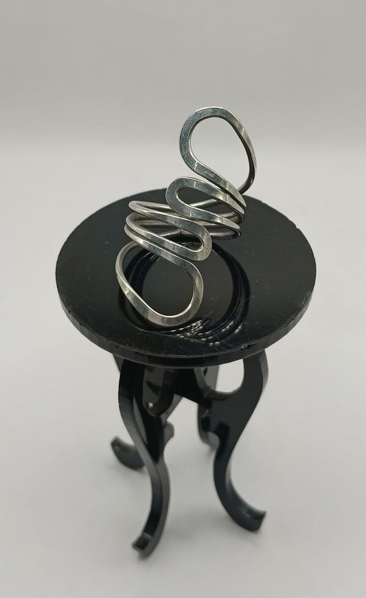 Anillos con curvas PLATA 925 peso 5.5gr