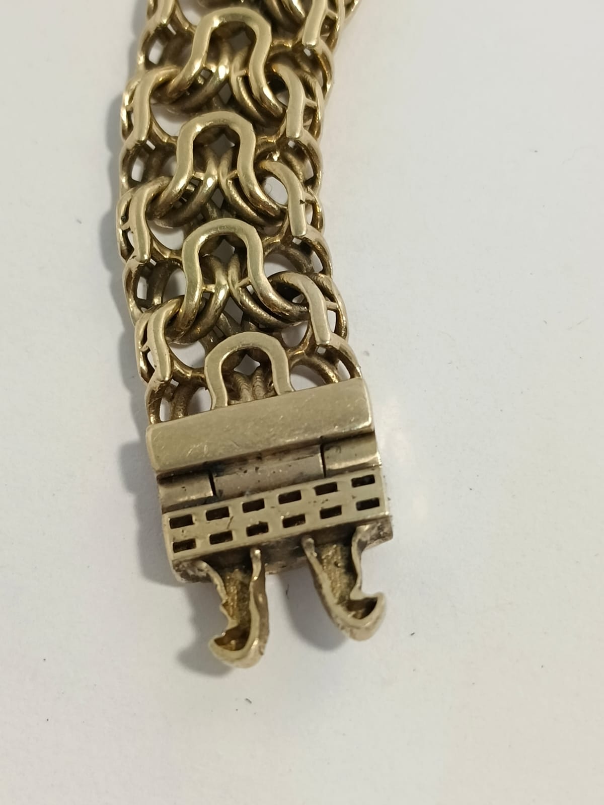 ✨ Pulsera de Diseño Holandés en Oro 10K con Broche Tipo Caja – Peso 35.80 g 💎