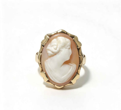 Oro anillo con piedra grande 10k 2.3g