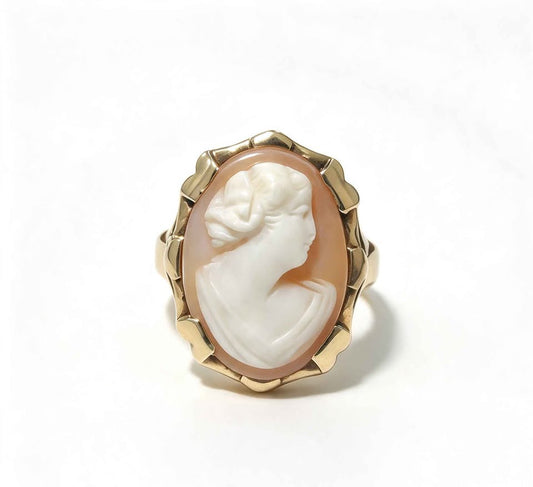 Oro anillo con piedra grande 10k 2.3g