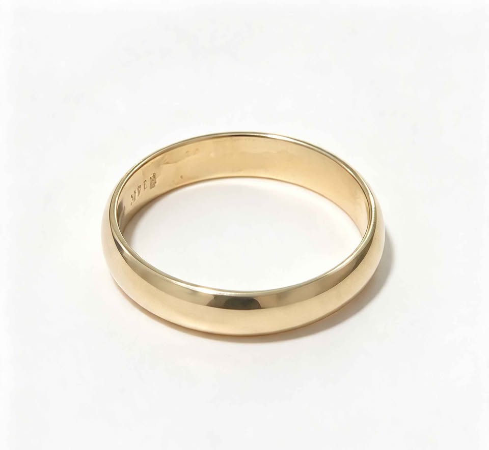 Oro anillo liso 14k 3.3g