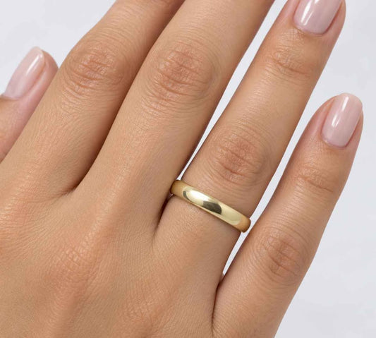Oro anillo liso 14k 3.3g