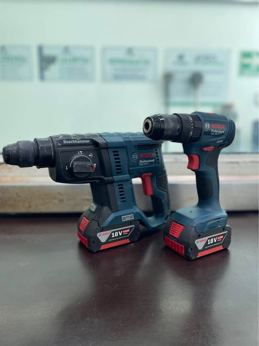 Kit Taladro y Rompedor inalámbricos BOSCH-USADO