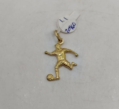 Dije de futball ORO 10k peso 1.1gr, usado