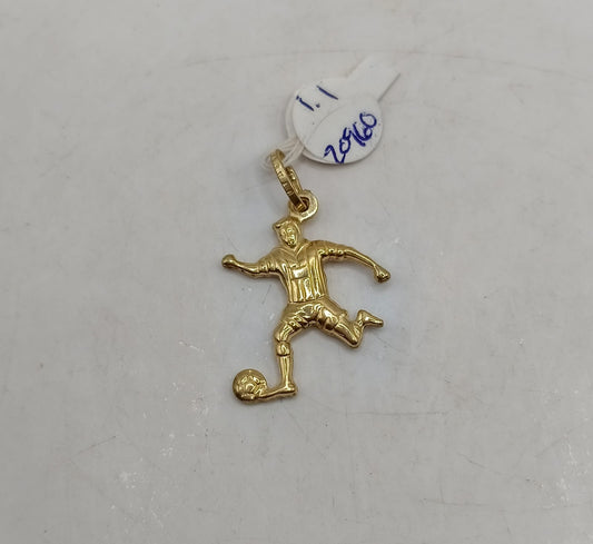Dije de futball ORO 10k peso 1.1gr, usado