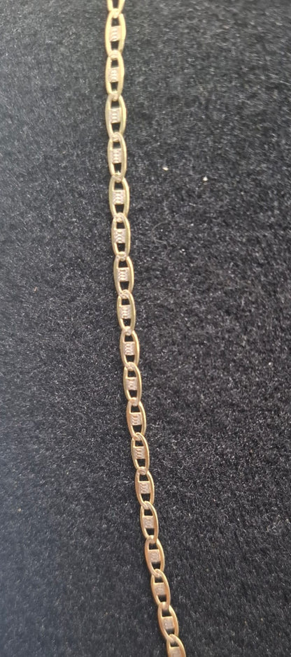 Cadena tipo gussi ORO 14k peso 6.3gr, usado