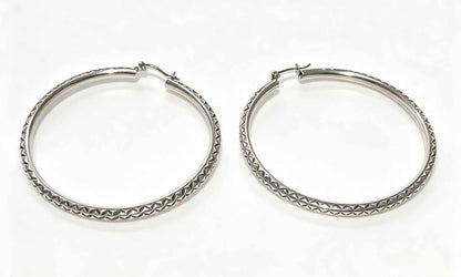 Plata par arracadas .925 12.1g ancho 5.5cm largo 6.5cm USADA