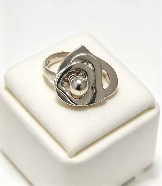 Plata anillo giratorio #7 .925 9.2g USADO