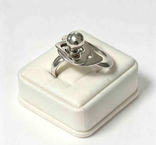 Plata anillo giratorio #7 .925 9.2g USADO