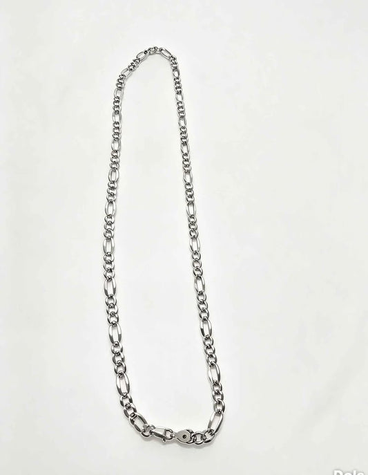 Plata cadena eslab 3x1 .925 22.7g largo 60cm grosor de eslabón 6mm USADA