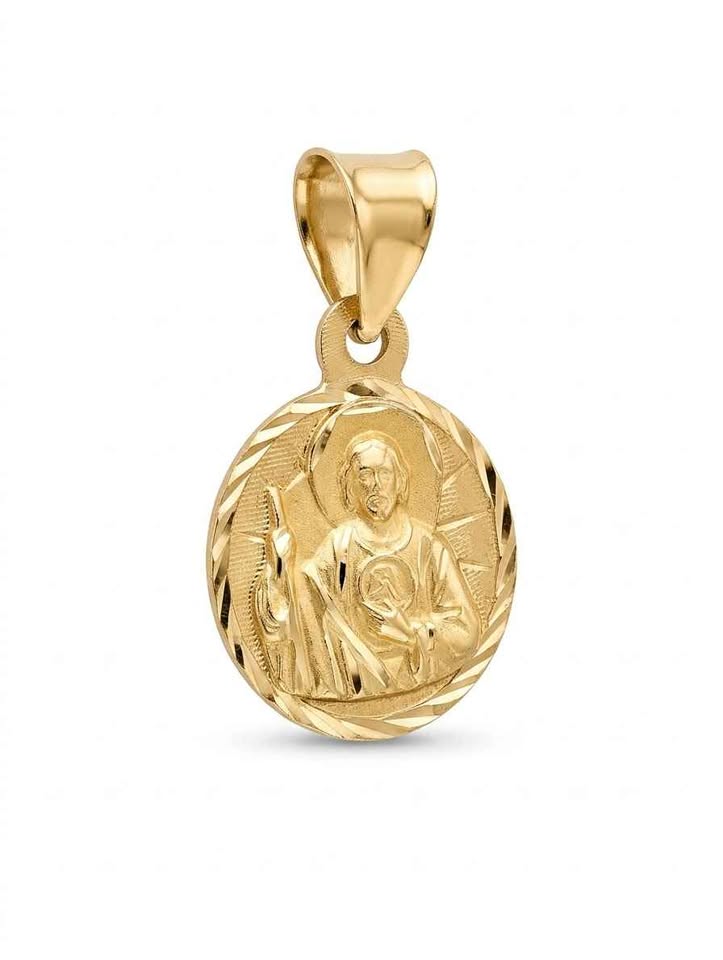 Oro medalla religiosa 10k .5g largo 1.5cm ancho 1cm USADA