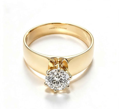 Oro anillo piedra 10k 1.8g #8 USADO