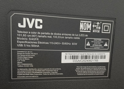 Smart tv JVC 40 pulgadas