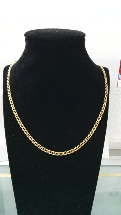 Cadena diseño escalera oro 14k mide 29cm de largo 15.9gr