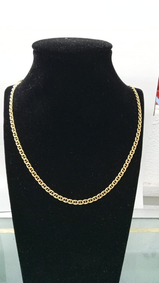 Cadena diseño escalera oro 14k mide 29cm de largo 15.9gr