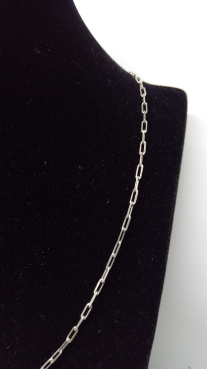 cadena de plata diseño cuadrado 30cm de largo 3.9gr
