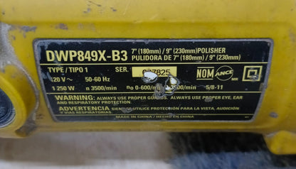 Pulidora de revoluciones Dewalt dwp849xp, usado