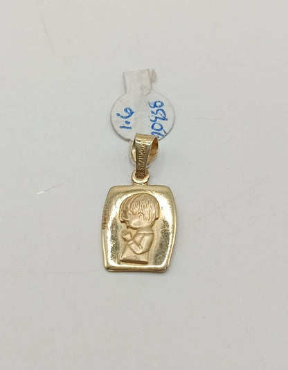 Dije religioso en cuadro ORO 10k peso 1.6gr