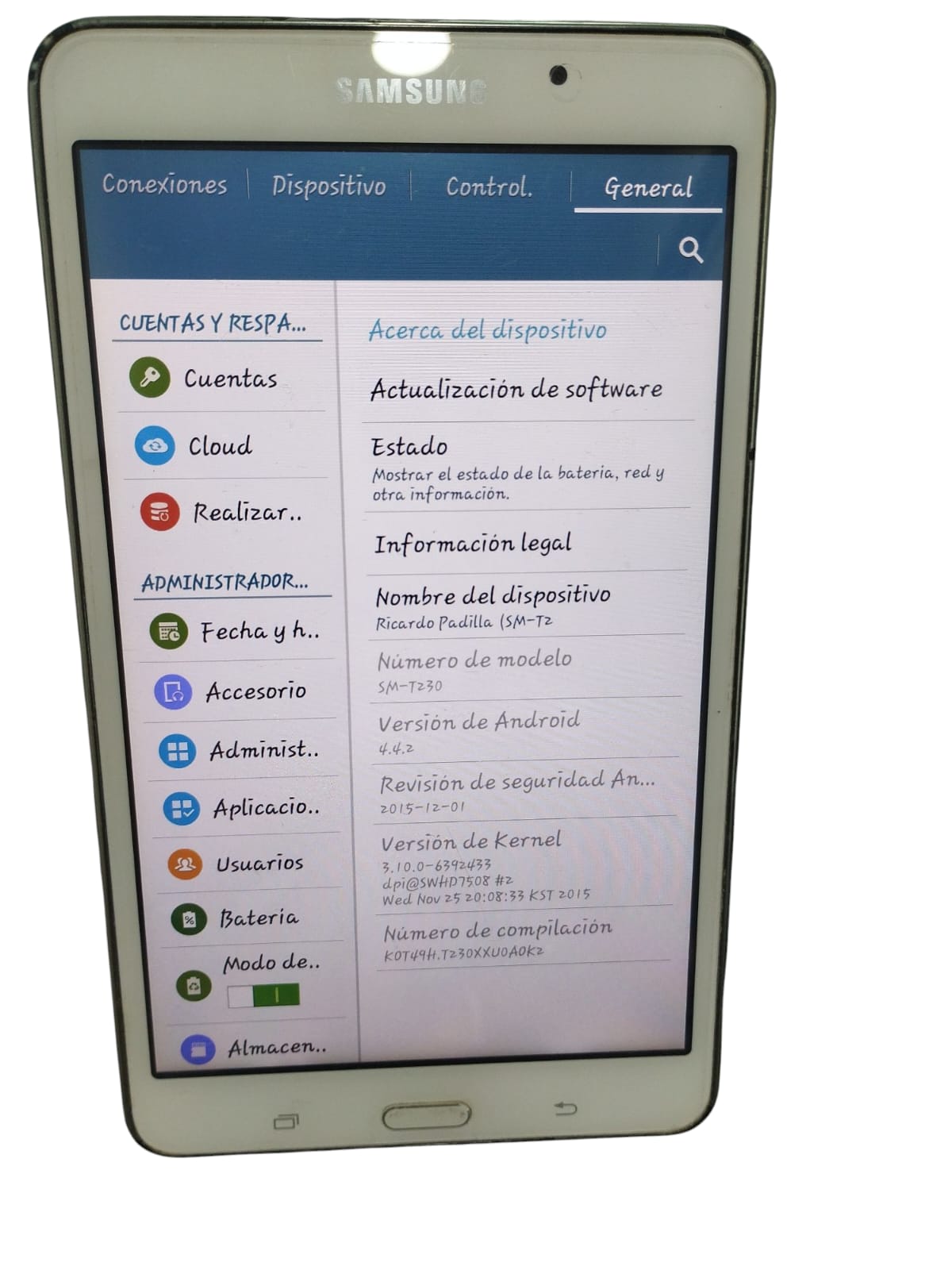 Tablet Samsung Galaxy Tab 4-USADA